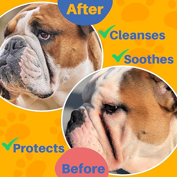 French Bulldog Wrinkle Wipes – 100 Count, Unscented & Plant-Based