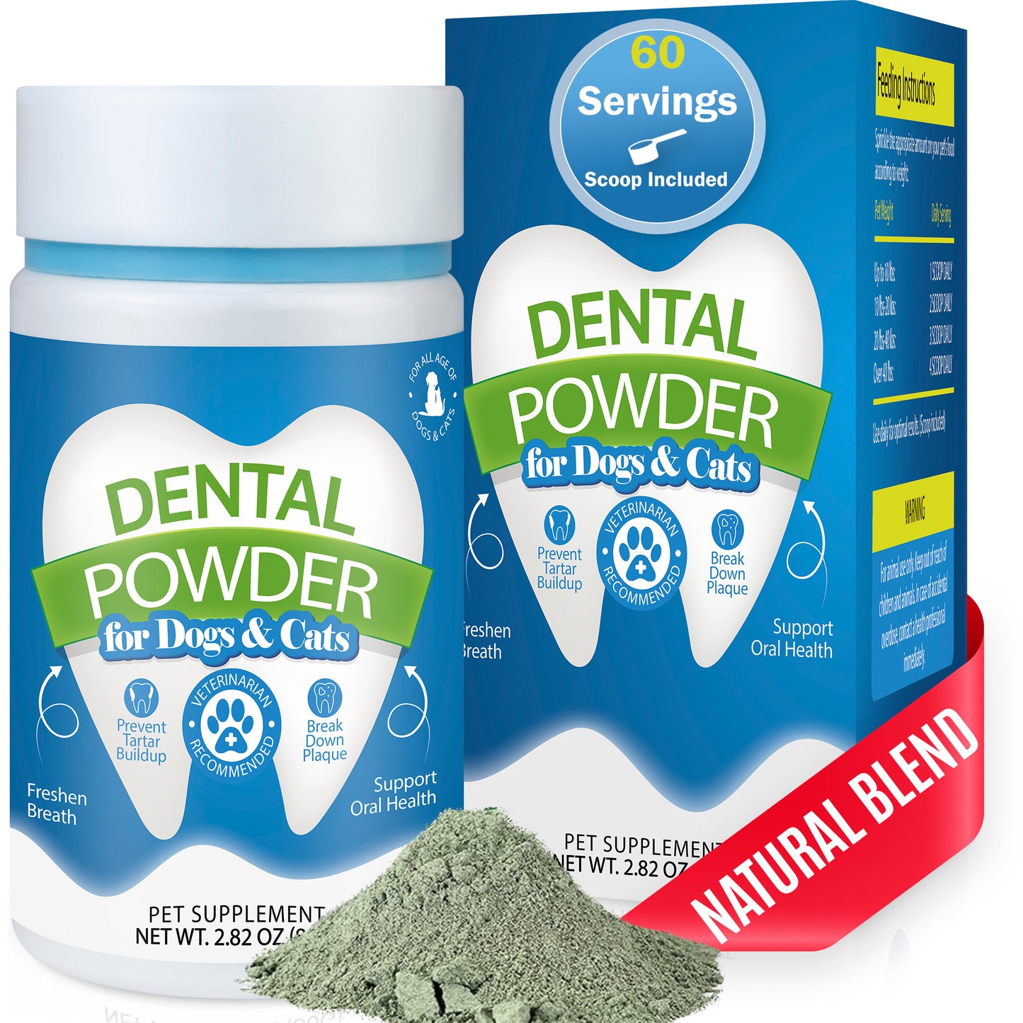 Dog Teeth Cleaning Powder – Tartar Remover & Fresh Breath