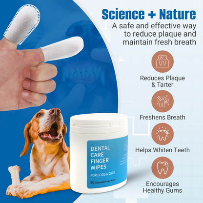 Dog Teeth Cleaning Finger Wipes