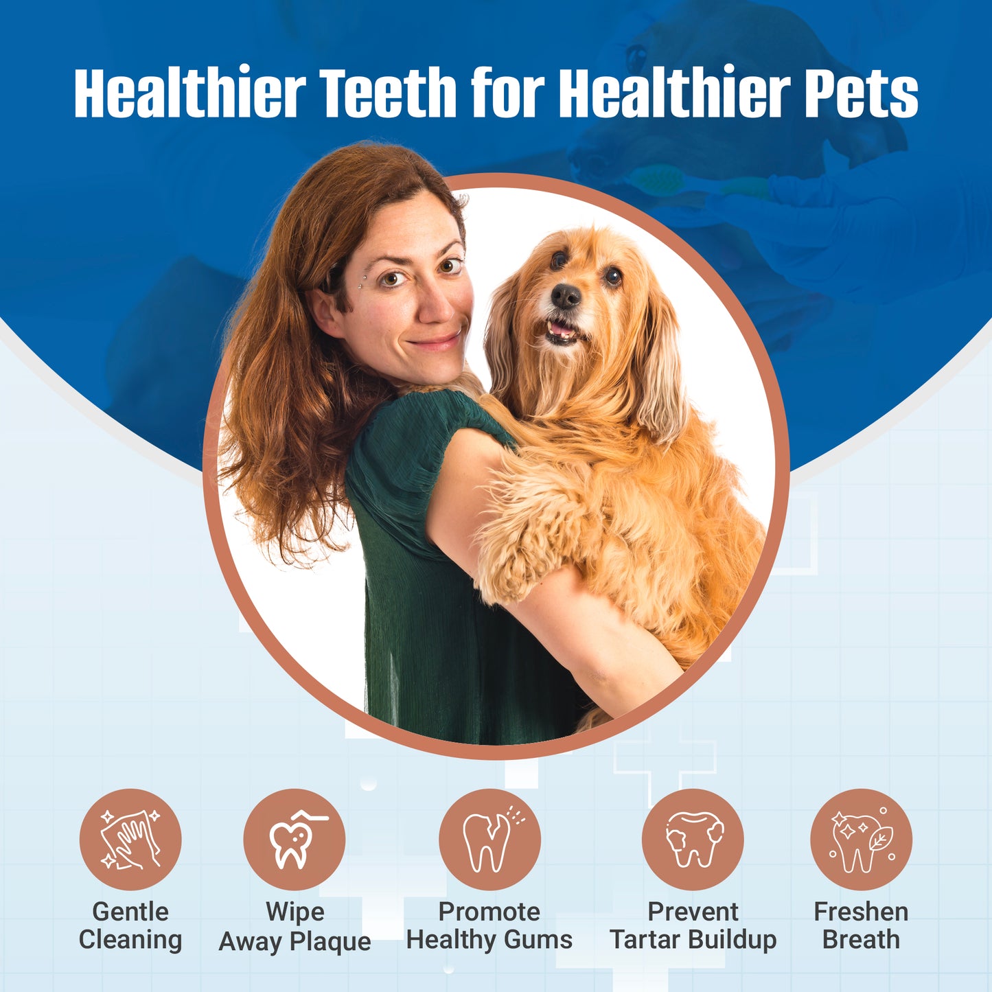 Dog Teeth Cleaning Finger Wipes