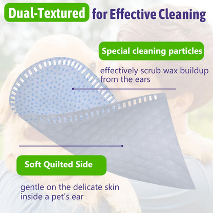 Veksun Ear Wipes for Pets – Cleans, Soothes & Deodorizes