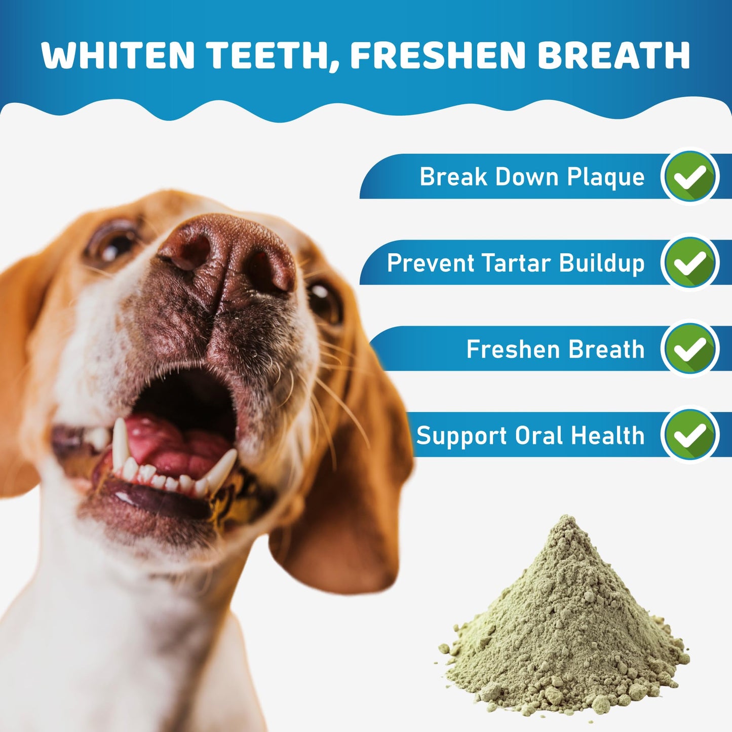 Dog Teeth Cleaning Powder – Tartar Remover & Fresh Breath