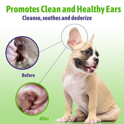 Veksun Ear Wipes for Pets – Cleans, Soothes & Deodorizes
