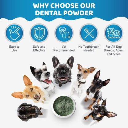 Dog Teeth Cleaning Powder – Tartar Remover & Fresh Breath