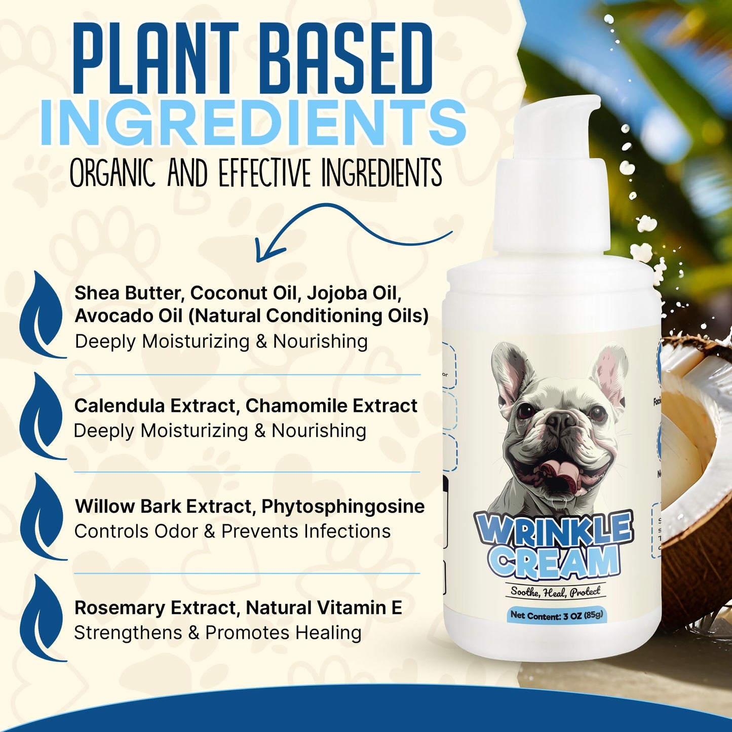 Dog Wrinkle Paste – Soothing Cream for Itchy Skin & Hot Spots
